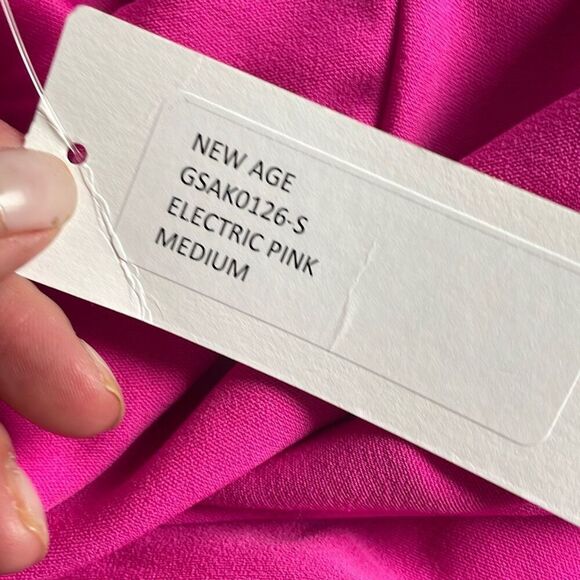 NWT Katie May + Revolve Electric Pink New Age One Shoulder BodyCon Dress - Size - Picture 10 of 10
